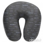 Travel Pillow Tree Names Memory Foam U Neck Pillow for Lightweight Support in Airplane Car Train Bus - B07VB3P929